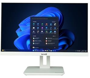 Terra PC todo en uno 2420HA wh GREENLINE - Pantalla FHD de 23,8, Intel Core i5, RAM 8 GB, SSD 256 GB, Windows 11, diseño ecológico, blanco