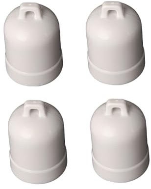 HASAYAKI Roman Blind Cord Weight Set, 60g Vertical Curtain Pull String Pendant with Cord Lock Stopper, White - 4 Pack