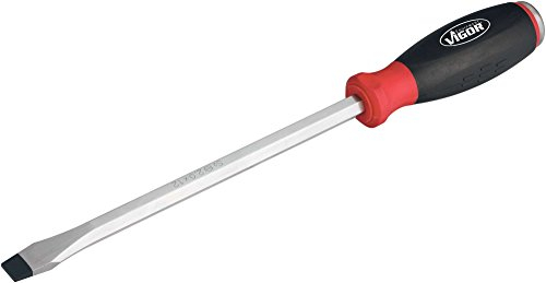 Vigor Cacciavite con tappo a percussione, profilo a intaglio, larghezza chiave: 1,6 x 8, lunghezza totale: 265 mm, 1 pezzo, V5042