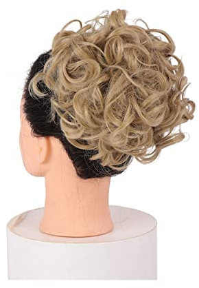 Chignon désordonné cheveux courts désordonnés plat cheveux peignes pince en queue de cheval chouchou chignon chignon extension synthétique chignon postiches plateau de cheveux queue de cheval mor