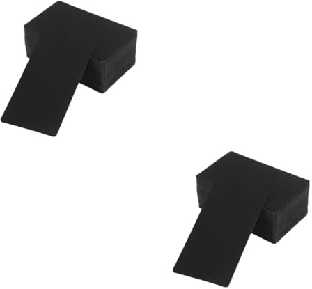 SEWACC 2St Grußkarte Etiketten handgefertigte Postkarten leer Klassenpreis Bastelpostkarte selber machen hochzeitskarte hichzeitskarte notizgitter Nachrichtenkarten Wörter Karten Black