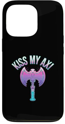 iPhone 13 Pro Kiss My Ax, Vaporwave Viking War Axe Throwing Case