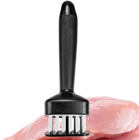 Steak Tenderizer, Meat Tenderizer Tool, Stainless Steel Meat Tenderizer Stapler | 24 Stainless Steel Needles, Small Meat Grinder for Pork, Chicken, Turkey,