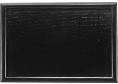 PATIKIL Bandeja De Servir De Madera Rectangular Bandeja De Servir De Madera Plato Decorativo 8.7x5.9 Pulgada Ideal para Decoración del Hogar Cocina Mesa De Café Portavelas Negro