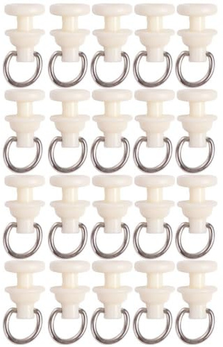 20 poleas de riel de cortina, deslizador de riel de cortina para el hogar, piezas de repuesto para cortinas rectas