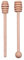 Zhongtou 2 Pièces Cuillere a Miel en Bois avec 16 cm de Long Manche en Bois Cuillère à Miel Barre d'agitation pour Pot Distributeur de Miel Bruine pour Les Pots à Miel Bâton Alimentaire Cuillère