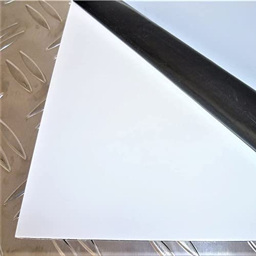 B&T Metall Stahlblech Magnettafel weiß pulverbeschichtet RAL 9016 0,75 mm stark mit Schutzfolie auf der Sichtseite im Zuschnitt