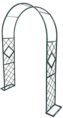Arco Per Rose Rampicanti, Decorazione Giardino, Garden Pergolas Metallo Antiruggine Arco Da Giardino Sostegno Per Piante Rampicanti ( Color : Nero , Size : 140x230cm）