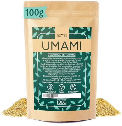 He-Ju Umami Gewürz 100g, Universalwürzer, vegan, ohne Zusätze, Alleswürzer