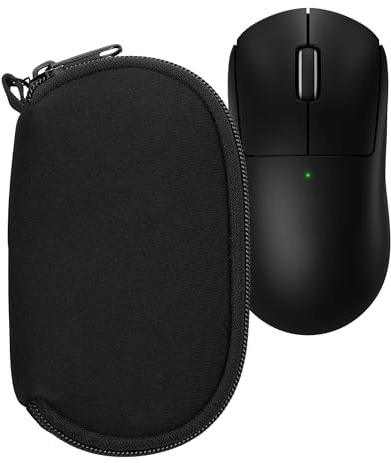 kwmobile Neoprene Case Compatible with Logitech G PRO X Superlight 2 / Superlight 2 SE - Case for Mouse Soft Pouch Carry Bag - Black