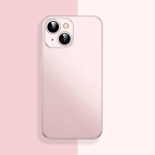 CIBOS Custodia rigida in PP trasparente opaca per iPhone 15 14 13, ultra sottile, smerigliata, color caramella (per iPhone 12 Mini/rosa)