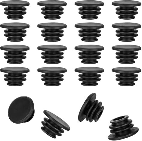 ZEYIYER 20 Pcs Handlebar Grips Ends, Plastic Bike Handle Bar End Plugs, Bike Handle Grip End Caps for Mountain Bikes, Road Bicycle, Most Bicycle Grip Bar