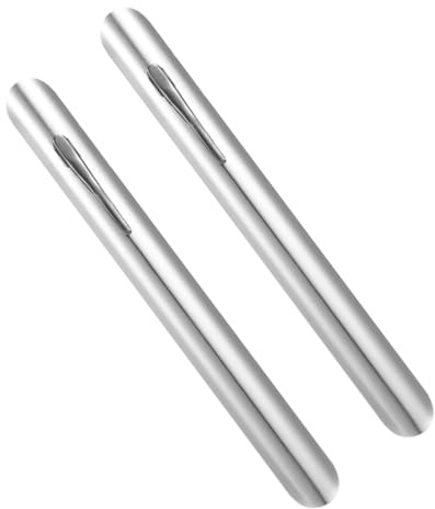 DECHOUS Raspadores de Migas de Acero Inoxidable 2 Piezas, Limpiador Portátil para Mesa de Comedor y Restaurante, Herramienta Compacta para Limpieza Rápida de Migas Clip de Sujeción, Color