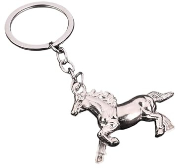 Portachiavi alla moda con ciondolo a cavallo per fortuna e ricchezza, portachiavi, borsa, decorazione auto, accessori per cellulare, squisito portachiavi con ciondolo a cavallo, ricchezza e felicità