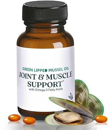 Green Lipped Mussel Oil, for Joint And Muscle Support, for Comfort, Flexibility & Recovery
