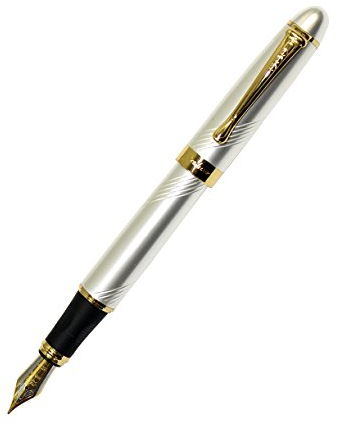 Gullor Jinhao x450 Füllfederhalter Silber Twist und Gold