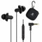 Hearprotek Écouteurs de Sommeil, Confortable en antibruit Silicone Intra-Auriculaires Écouteurs avec Micro et Contrôle du Volume 3.5mm Jack pour Dormir, Voyage, Méditation et Relaxation Noir