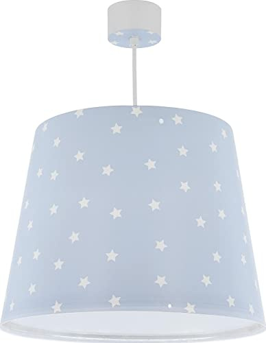 Dalber Lustre Chambre Lampe Suspension Pour Enfants Star Light Étoiles Bleu, 82212T, E27