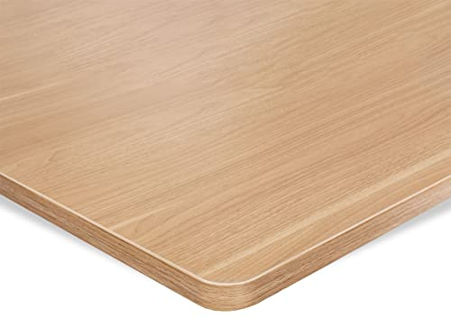 ESMART TPL-106M MDF-Schreibtischplatte | 100 × 60 × 2,5 cm, Ahorn-Dekor, kratzfest, PVC-beschichtet, pflegeleicht, belastbar bis 120 kg, für Büro- und Computertische
