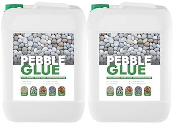 POLYBOUND 6L (1L & 5L Pack) Pebble Glue – Resin Gravel Glue for Water-Based Stones, Bark, Patios, & Mulch for Garden Paths – Weather-Resistant Gravel Binder – Child & Pet Safe, Ready to Use