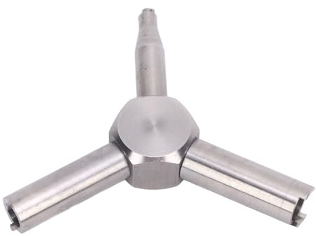 Entfernen von Gasventilentfernung, Dreiecksschlüssel aus Edelstahl, Multifunktional für Entlüftungsventile