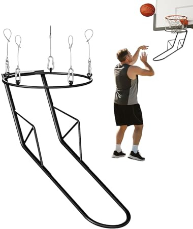 Basketball-Rücklaufbefestigung, Metall-Trainingsgerät – Basketballfänger, für Court, Hinterhof, Outdoor, Tür, Training, Schule, Fitnessstudio, Teenager, Erwachsene