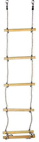 Gartenpirat Strickleiter mit 6 Holz-Sprossen Länge 230 cm