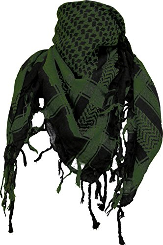 Doktor Hardstuff Original Arafat Tuch - Schwarz Olivgrün