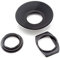 vhbw Augenmuschel Sucher Set kompatibel mit Nikon D500, D700, D800, D800E, D810, D810a, F100, F3, F3HP, F4, F5 Kamera Spiegelreflexkamera DSLR Okular - Schwarz