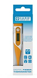 Haro medical care Fieberthermometer flexible Spitze, besonders angenehm, digitale Anzeige, schnelle Ablesungen, Oral, Achselthermometer Fieber Thermometer Körperthermometer Baby Kinder Erwachsene