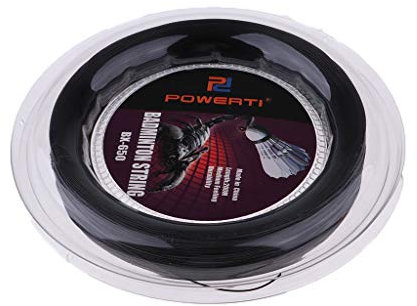Professionelle Badminton- / Tennisschläger-Rolle, 200 m, Ersatzsaiten, 200 m, Schwarz