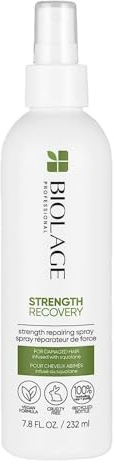 Biolage Professional Strength Recovery Heat Protection Spray Infused with Vegan Squalane, Repairing Leave-In Spray, For Damaged Hair, 232 ml