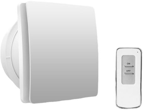 NONDK Extracteur d'air haute vitesse de 4 pouces pour toilettes, cuisine, salle de bain, suspension, mur, fenêtre, extracteur avec télécommande