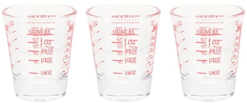 Artibetter 3pcs Glass Measuring Cup Kitchen Measuring Cup with Scale Clear Measure for Milk Water Coffee and Baking Compact Graduated Jug for Home Restaurant and Bar Use