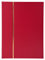 Exacompta 26143E Premium Briefmarken-Sammel-Album Classic mit 32 schwarzen Seiten Einsteckbuch aus Halbleder für Ihr Hobby Briefmarkenalbum rot