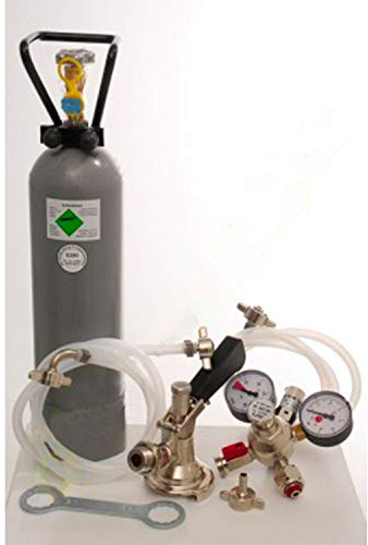 Zubehörpaket 2 mit Kombi-Fitting, 10mm! Bierschlauch, 2,0 kg CO2 für 1-leitige Zapfanlagen