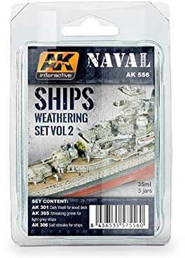 AK Interactive (AK00556) Set - Ship Weathering Set Vol 2