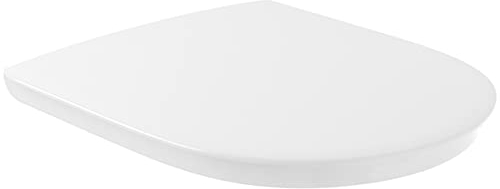 Villeroy & Boch WC-Sitz ViCare barrierefrei Blue AntiBac - mit Absenkautomatik - Abnehmbarer, bruchsicherer Toilettensitz aus Duroplast - Antibakterieller Klodeckel D-Form - Original Ersatzteil