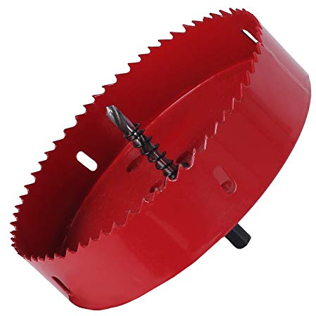 HO2NLE Sierras Perforadoras 150mm, Sierra de Corona Perforadoras Bi-Metal con Adaptador y Broca Piloto para Madera Metal Aluminio PVC Plástico Taladro Percutor Impacto