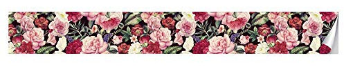 Tapetenbordüre selbstklebend Rosa Badezimmer Wohnzimmer Küche Abnehmbare Taille Wandtattoo Wasserdicht Bodenleiste PVC Dekorative Bordüre 10cmX300cm