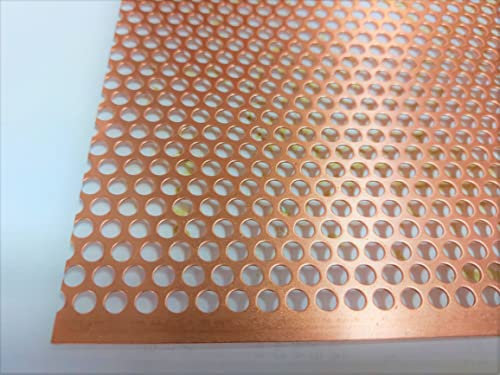 B&T Metall Lamiera forata in rame 0,7 mm Rv 5-7 nel taglio