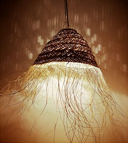 Generico Lustre En Paille Naturelle Suspension Maroc À La Main Decor 2403211019, MU2403211019
