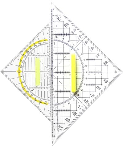 BinXiaoQin 2-Stück Geodreieck Mit Griff,Geodreieck Klein,Geodreieck Flexibel,Geodreieck Groß,Dreieck Flexibel,Geometrie Griff Groß Dreieck