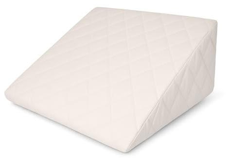 DREAMLAYER Orthopaedic Wedge Pillow – Foam Support Cushion for Acid Reflux, Snoring, Back, Neck & Leg Pain, Heartburn – Maternity & Pregnancy Support – Removable Washable Cover – UK Made
