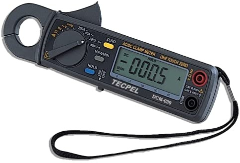 TECPEL DCM-039 AC/DC 200A Clamp Meter 10mA high resolution on 40A DC/AC range