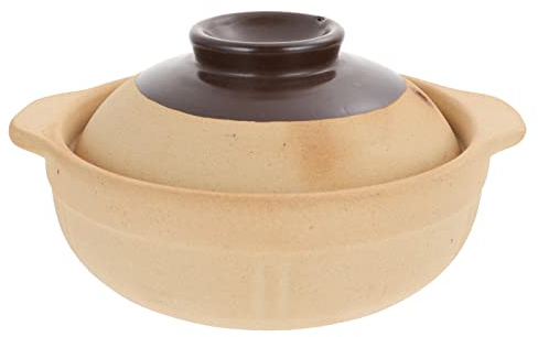 Luxshiny Casserole en Céramique 500ml avec Couvercle pour Cuisson Domestique, Ustensile Cuisine et Finition Soignée pour Mijotés Couleur Aléatoire