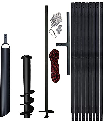 PWSAM Brunnborr, borr, handborr, jordborr med plunschset, komplett (10 m 120 mm Plunscher 90 mm)