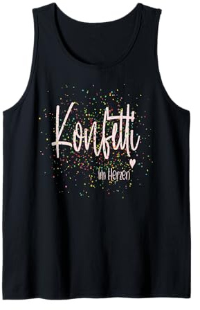 Konfetti im Herzen Karneval Party Tank Top