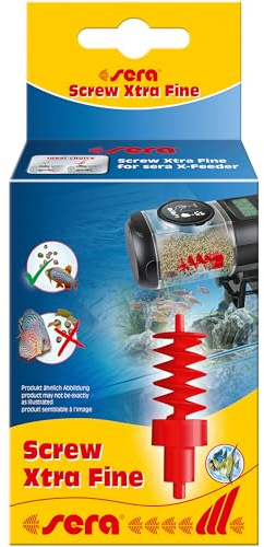 sera Screw Xtra Fine (rot) | Förderschnecke für den X-Feeder | Ersatzteil zur präzisen Dosierung von feinem Futter 0 |1–1 mm | ca. 7-Fach geringere Abgabe