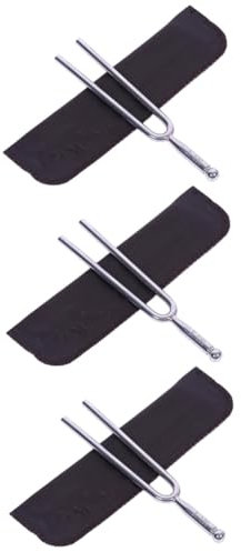 ibasenice 3 Pièces fourchettes de musique diapason 512 diapason 432hz un diapason de tonalité diapasons stainless steel inoxlm fourches en acier accordeur de tonalité pratique violon tuner